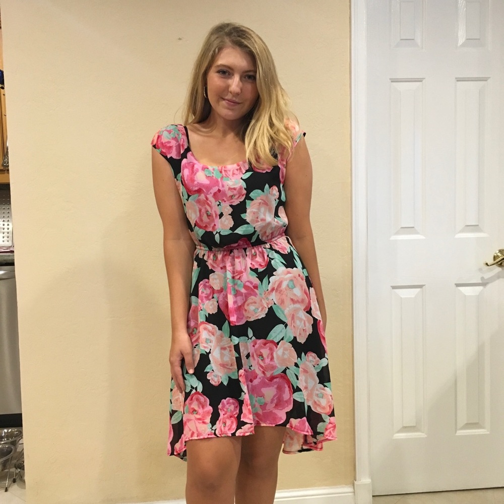 Floral High-low dress